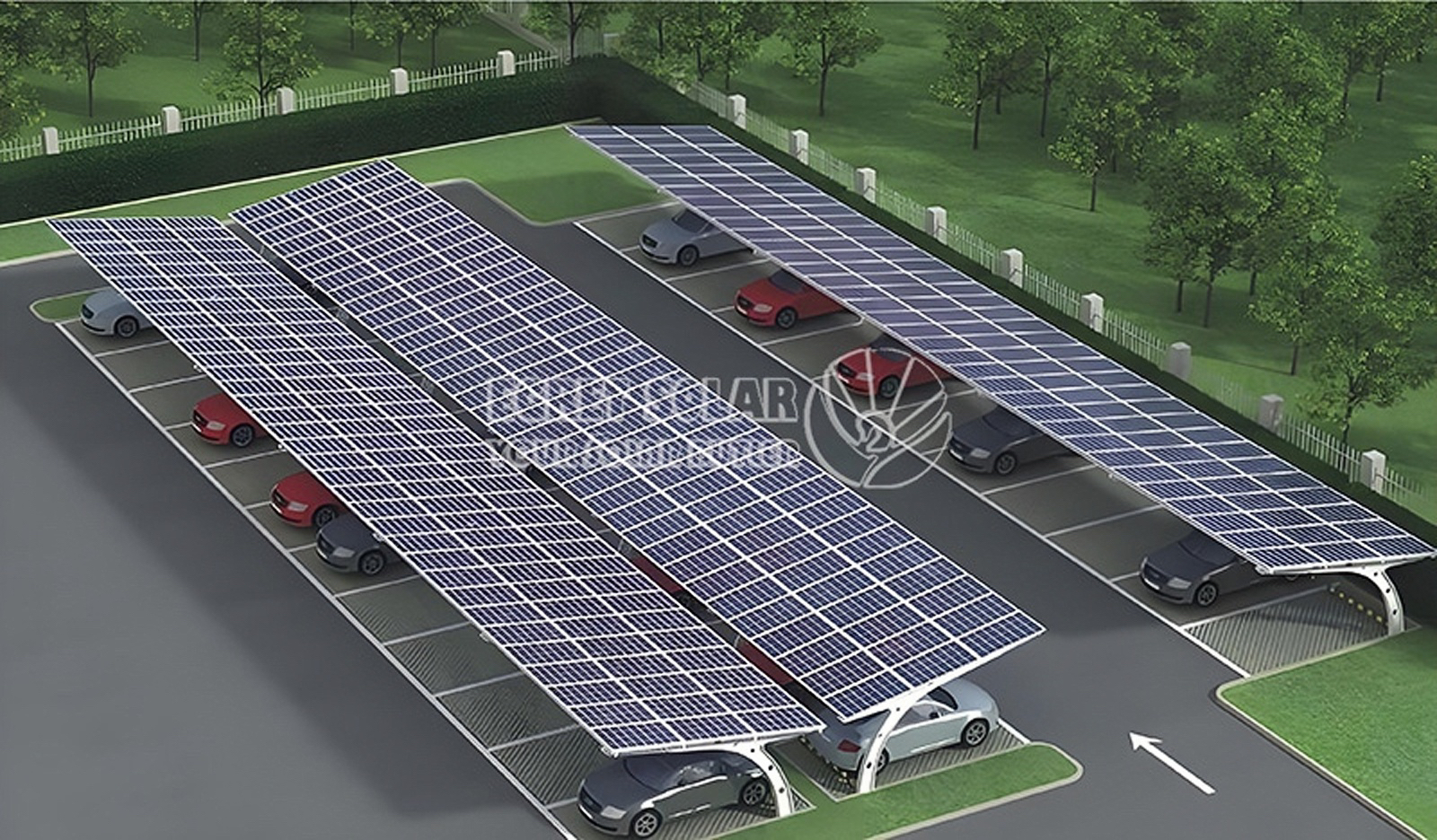 Karbon Çelik Solar Carport: Yeşil Bir Gelecek için İtici Güç