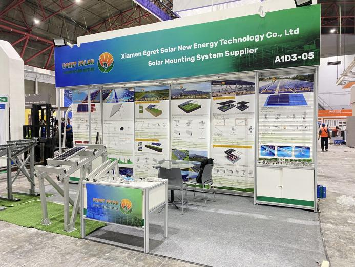 Ak balıkçıl Solar Montaj Braketi Solartech Endonezya 2026'da Parlıyor