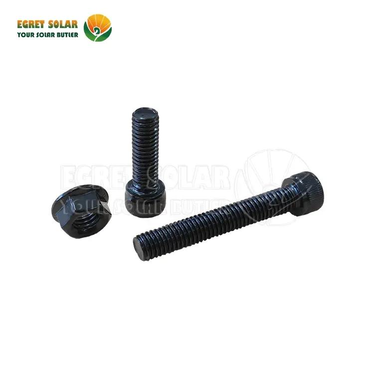 Solar Mounting Black Allen Bolt