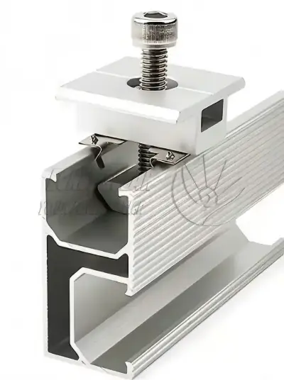 PV Panel için Solar Hollow Orta Kelepçe